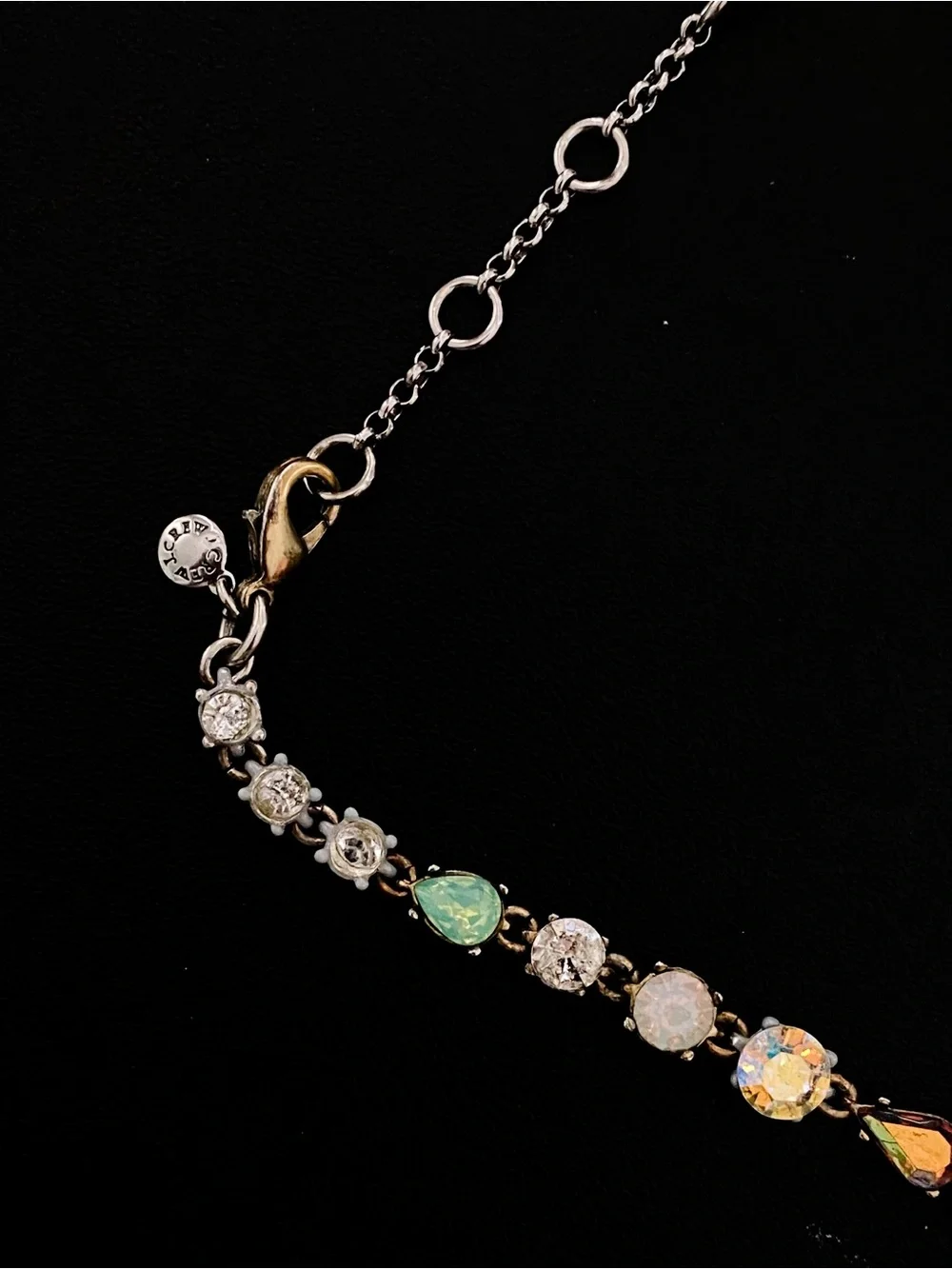 AcidMatt x J. Crew Multicolor Crystal Statement Necklace